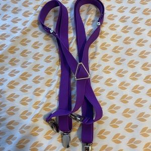 Purple suspenders